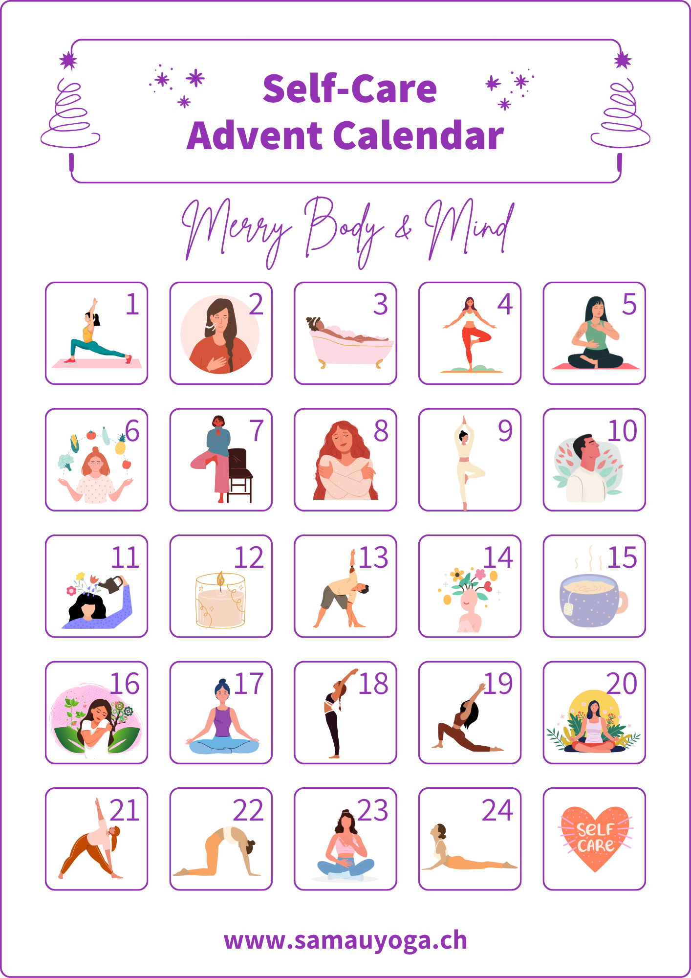 24 Days Self-Care Advent Calendar